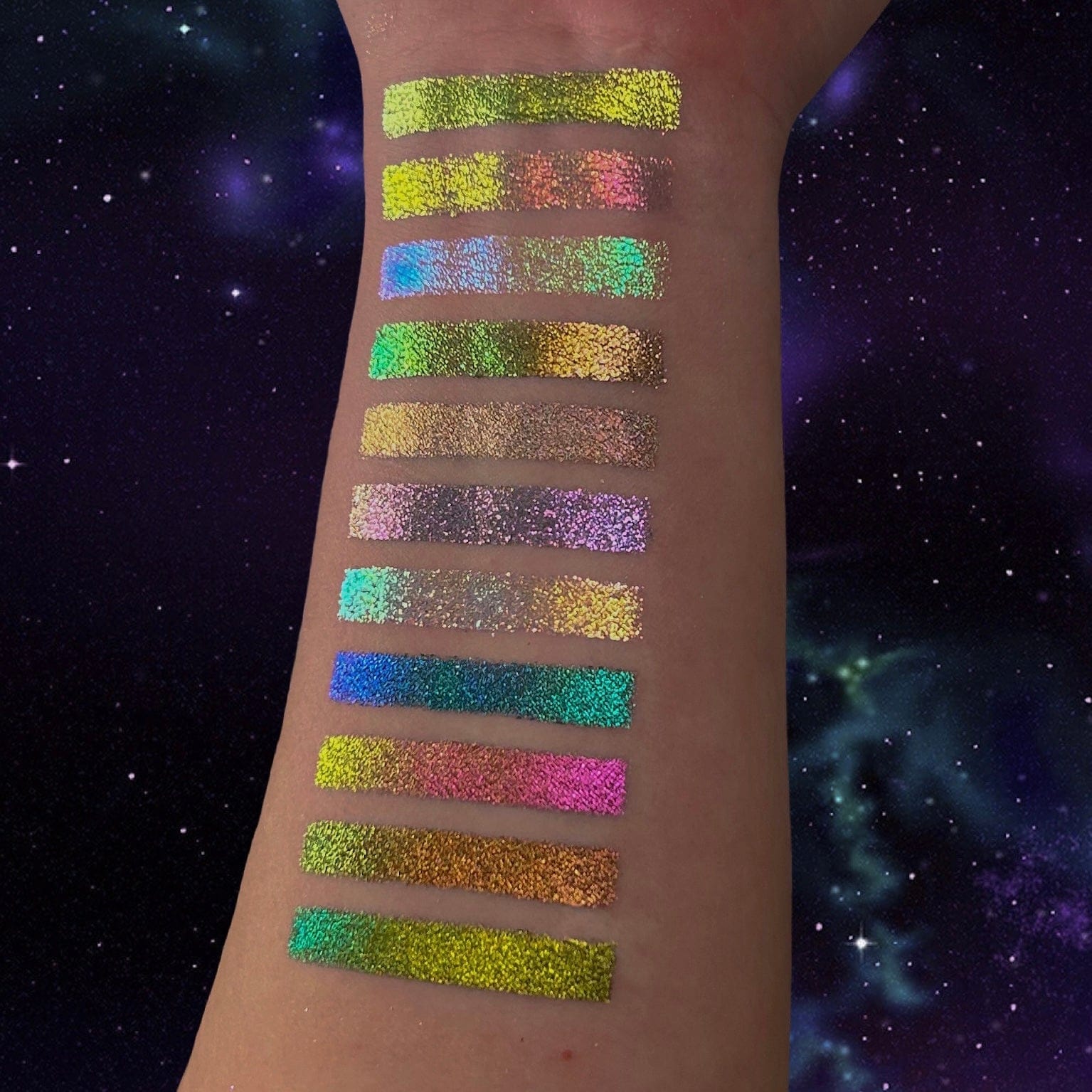 "Get Daring and Beautiful Looks with Our Multi-Chrome Pressed Pigment Eyeshadows - Order Now!"